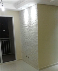 Pedra Filete Estilizado Branco: Sala de Jantar