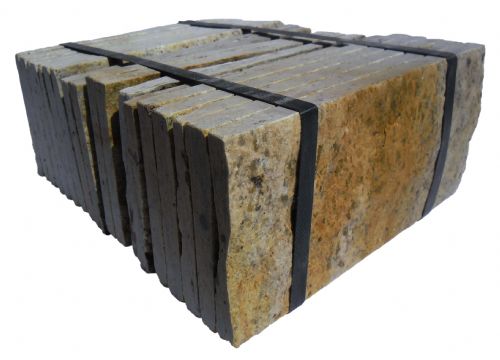 Pedra Madeira Amarela 11,5x23 fardo de meio metro - Pedra Top
