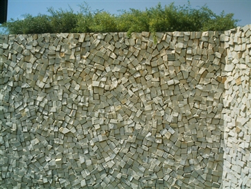 Pedra Mosaico Português Branco Minas